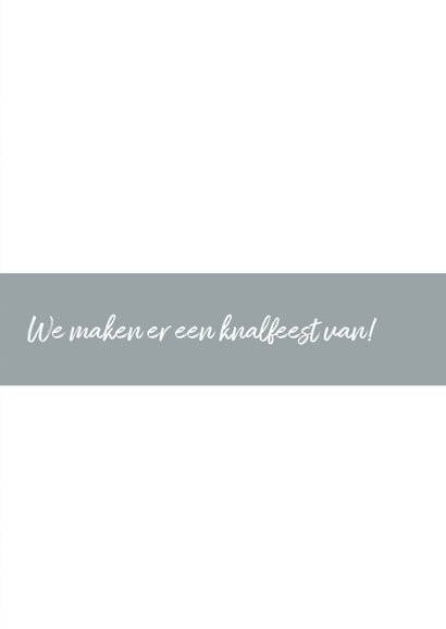 Uitnodiging 30ste verjaardag, donkerblauw met foto 3