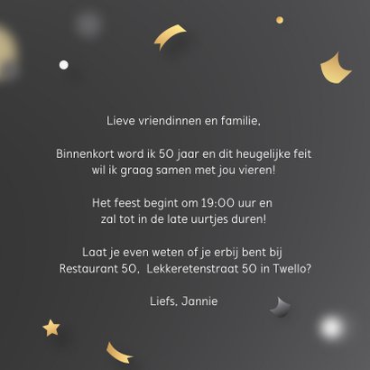 Uitnodiging 50 jaar verjaardag 3