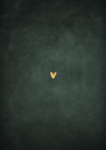 Uitnodiging 50 jarig jubileum wegwijzers krijtbord lampjes Achterkant