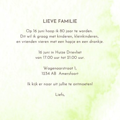 Uitnodiging 80 jaar met klaprozen 3