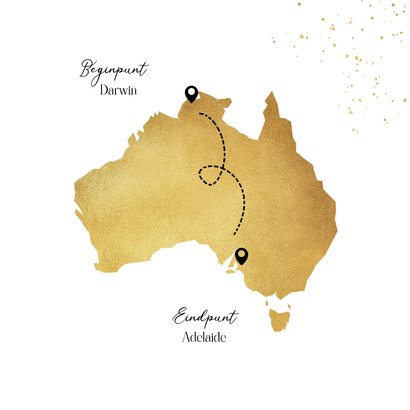 Uitnodiging afscheidsfeest Australië backpacken avontuur 2