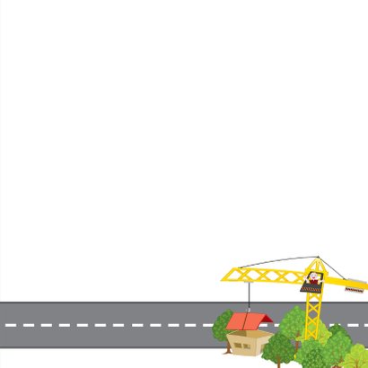 Uitnodiging auto vervoer voertuigen plattegrond 3