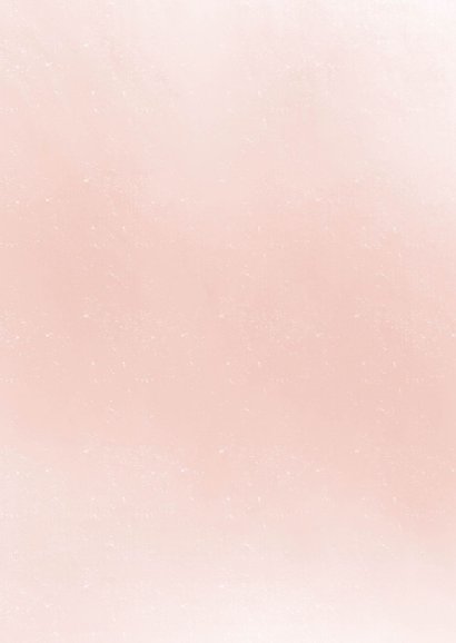 Uitnodiging babyborrel slapend vosje meisje Achterkant