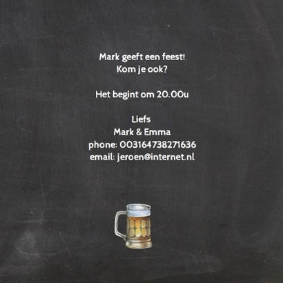 Uitnodiging bier foto 3