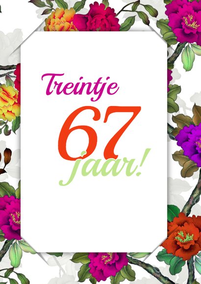 Uitnodiging bloemen en foto 3 RB 2