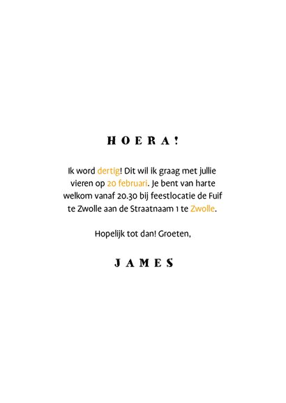 Uitnodiging 'cheers & beers' hip met foto 3