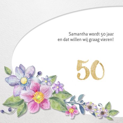 Uitnodiging Clematis 50 jaar 2