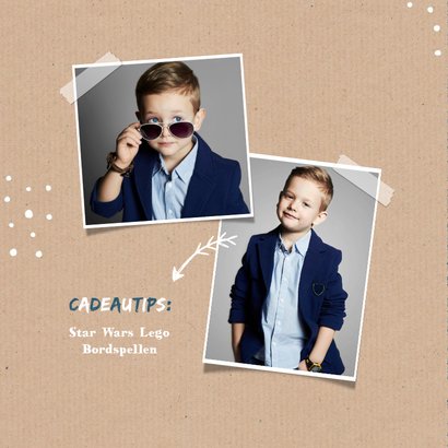 Uitnodiging communie feest jongen stoer kraft 2