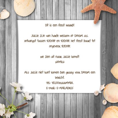 Uitnodiging compilatie zee en strand A 3