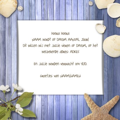 Uitnodiging compilatie zee en strand B 3
