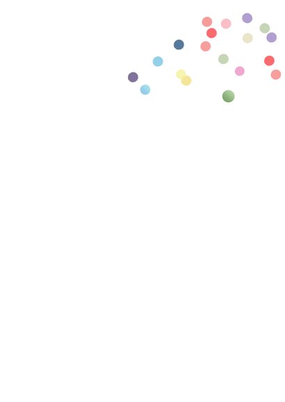 Uitnodiging confetti kaart 3