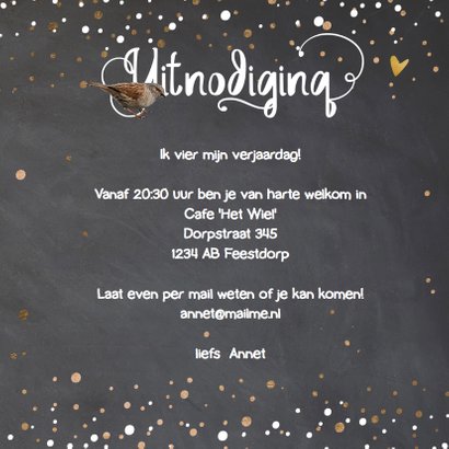 Uitnodiging confetti - LO 3