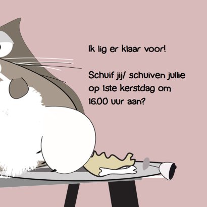 Uitnodiging diner kerst mocards 3
