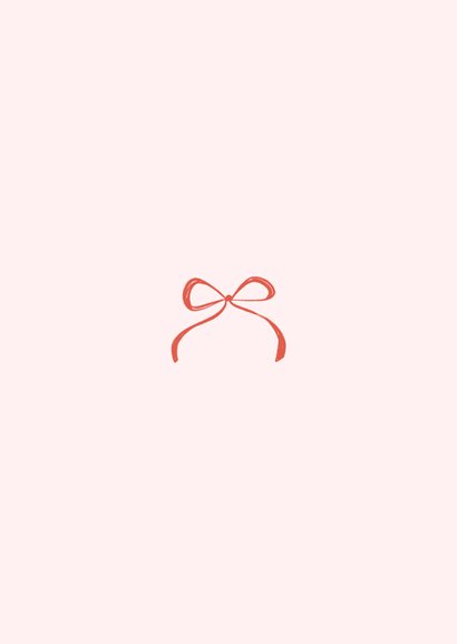 Uitnodiging diner party etentje doodle roze hip Achterkant