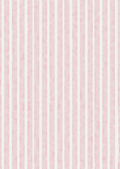 Uitnodiging doodle strik en taart met strepen Achterkant