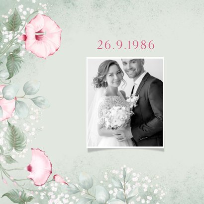 Uitnodiging eucalyptus, klokwinde en gipskruid 2