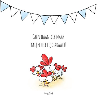 Uitnodiging feest - Ben jij er als de kippen bij? 2