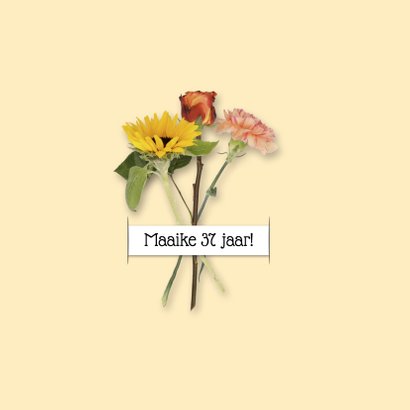 Uitnodiging feest bloemen RB 2