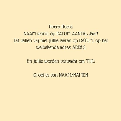 Uitnodiging feest bloemen RB 3