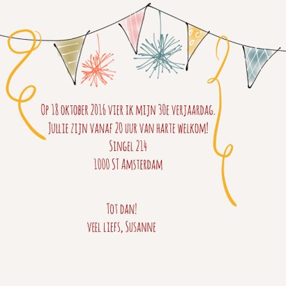 Uitnodiging Feest Fleurig 3