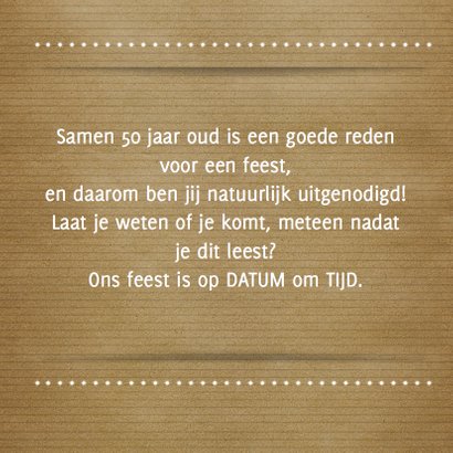 Uitnodiging feest foto RB 3
