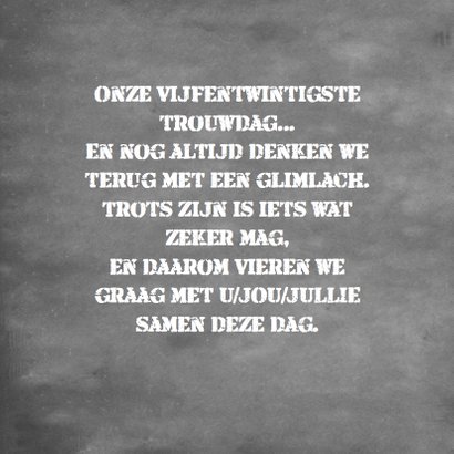 Uitnodiging feest hout en foto 3