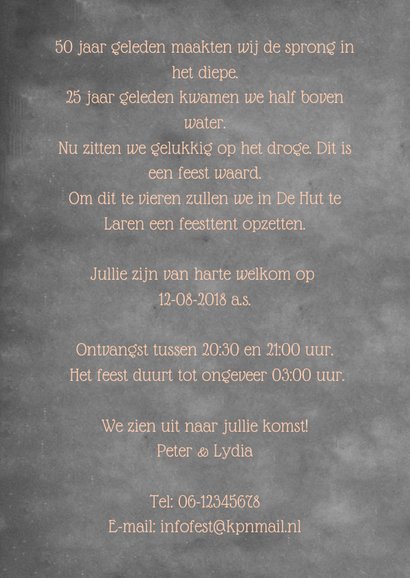 Uitnodiging feest vintage RB 3