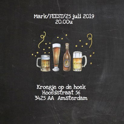 Uitnodiging feestje bier 2