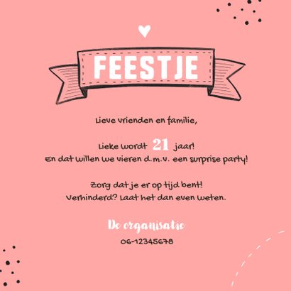 Uitnodiging feestje doodle illustraties 3