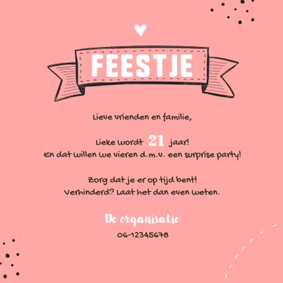 Uitnodiging feestje doodle illustraties 3