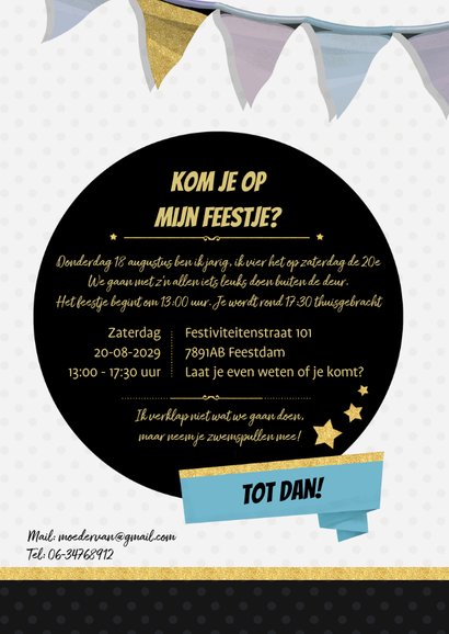 Uitnodiging feestvarken 3
