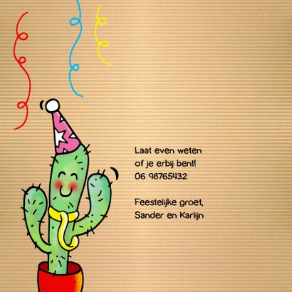 Uitnodiging Fiësta Cactus Mexico 2