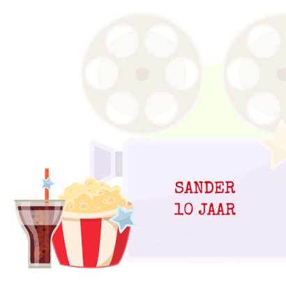 Uitnodiging filmfeestje 2