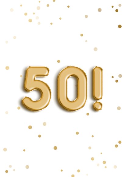 Uitnodiging folieballon feest fotocollage met confetti 2