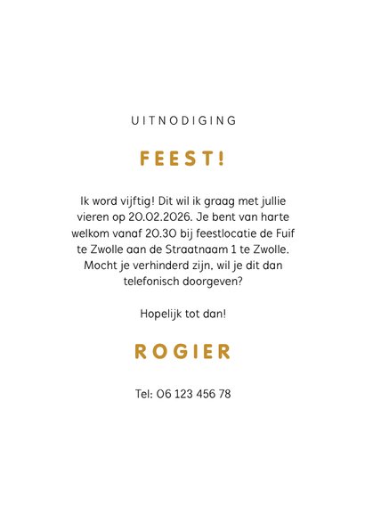 Uitnodiging folieballon feest fotocollage met confetti 3