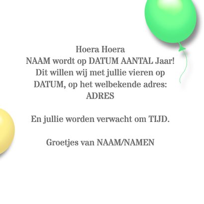 Uitnodiging foto en sterren B RB 3