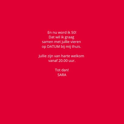Uitnodiging geboorte 1970 sara 3