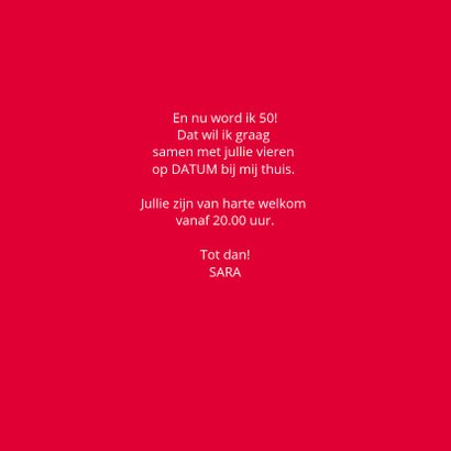 Uitnodiging geboorte 1969 sara 3