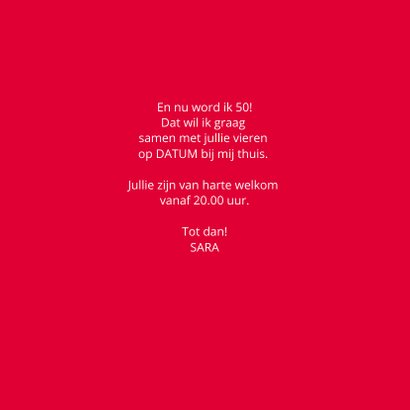 Uitnodiging geboorte 1970 sara 3