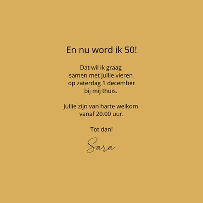 Uitnodiging geboorte 1973 sara 3