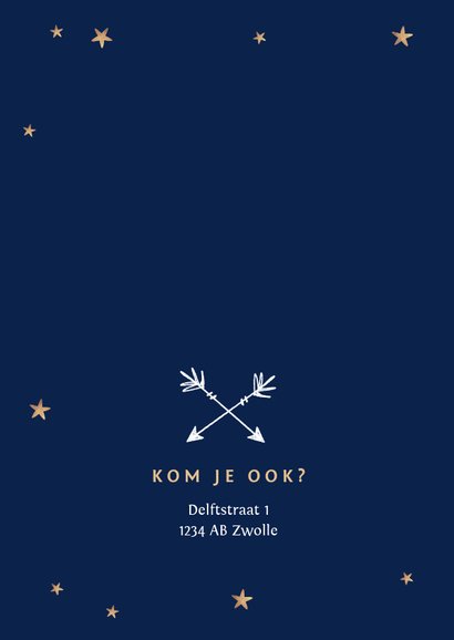 Uitnodiging gender reveal party baby jongen meisje unicorn 2