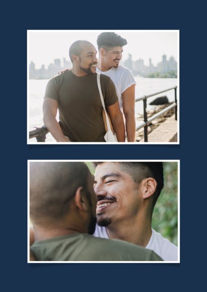 Uitnodiging geregistreerd partnerschap eigen foto 2