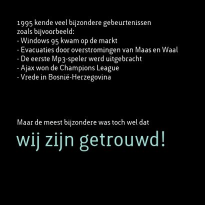 uitnodiging getrouwd 1995 2
