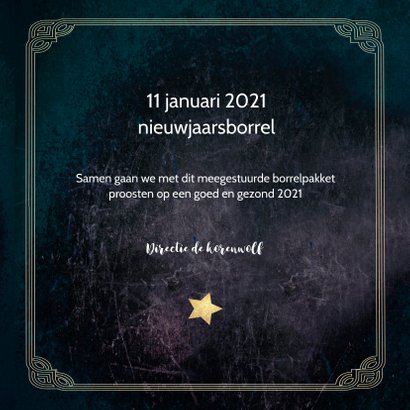 Uitnodiging great gatsby stijl nieuwjaarsborrel 3