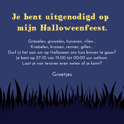 Uitnodiging - Halloween party pompoenen 3