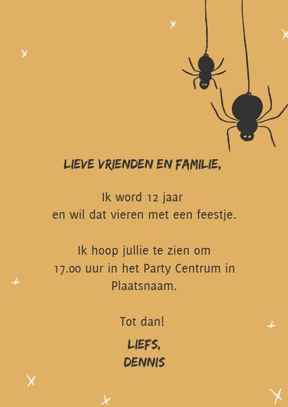Uitnodiging halloweenfeest happy halloween illustratie 3