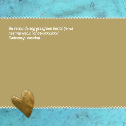 uitnodiging hart turquoise 2