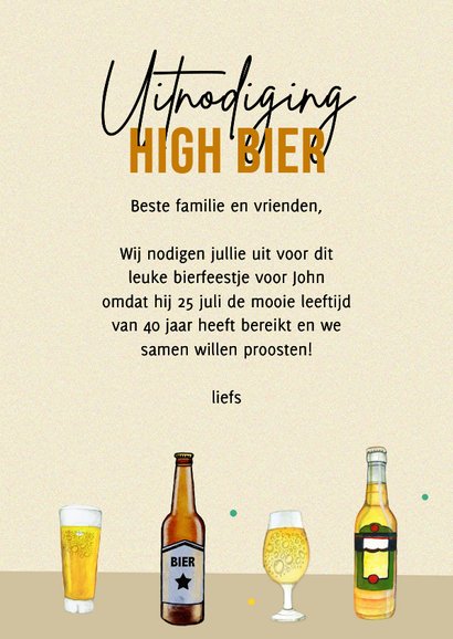 Uitnodiging high bier man 3