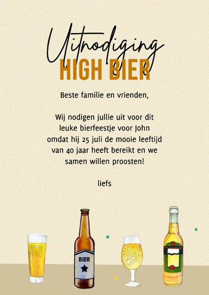 Uitnodiging high bier man 3