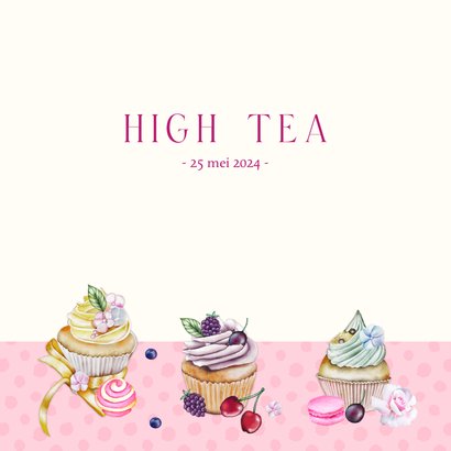 Uitnodiging high tea cupcakes 2
